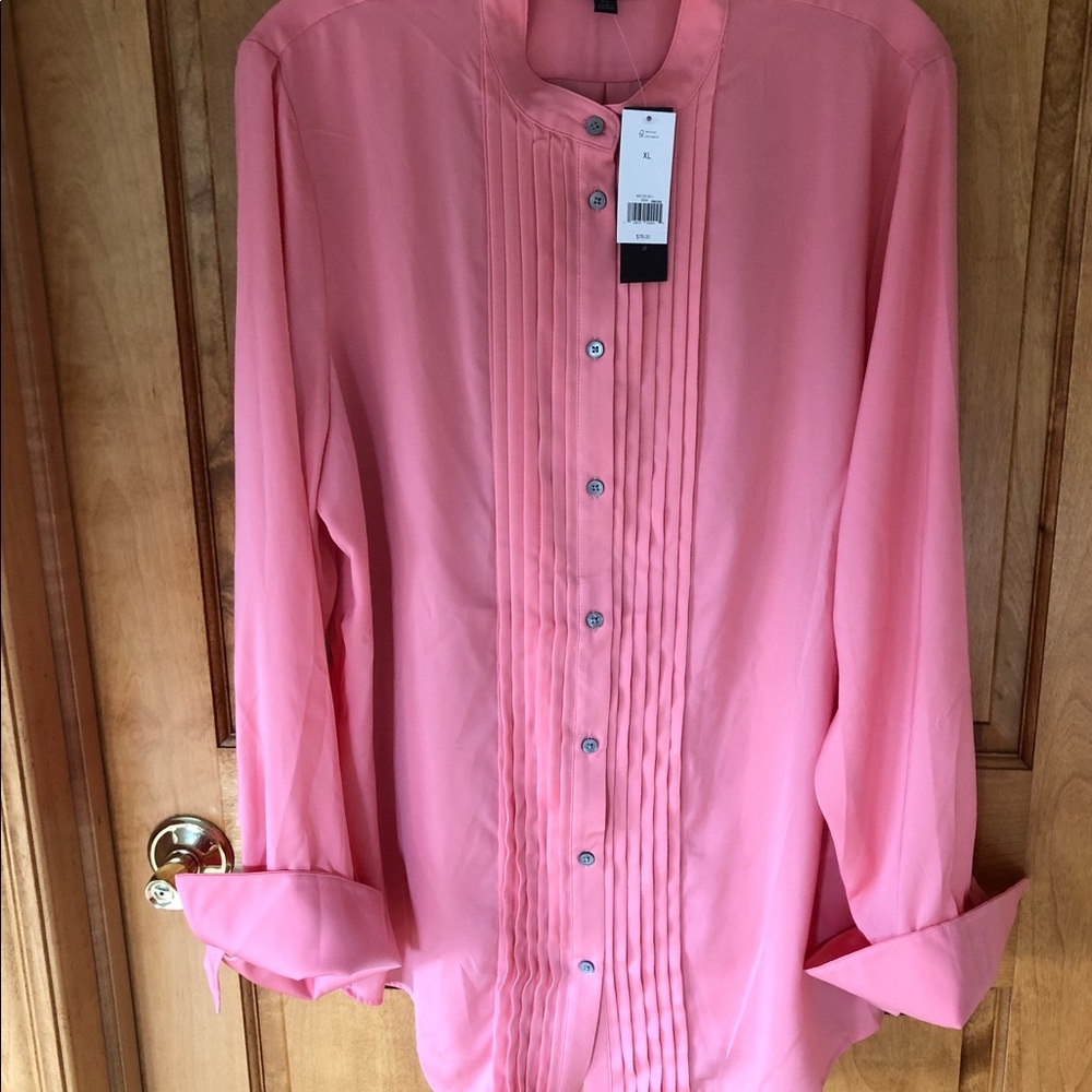 Banana Republic NWT silk pink top size XL
